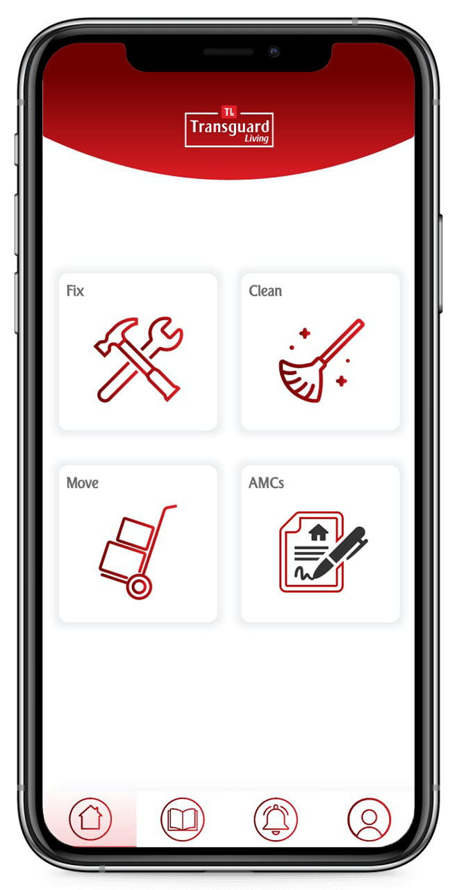 Service Options Displayed on Transguard Living Mobile App 1