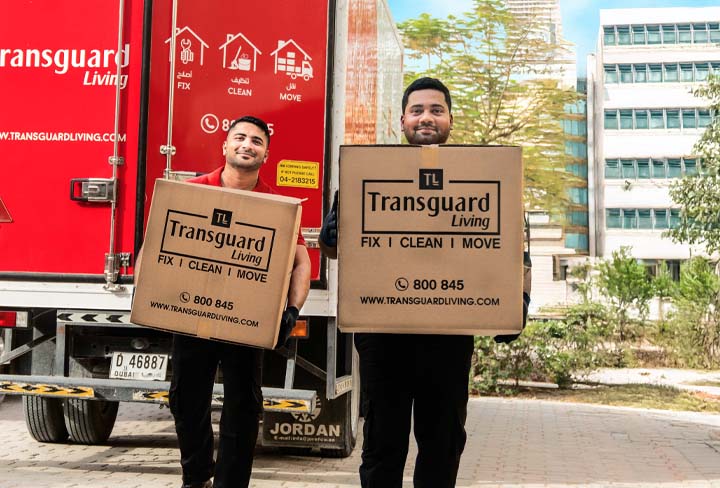 office movers and packers in Dubai by Transguard Living